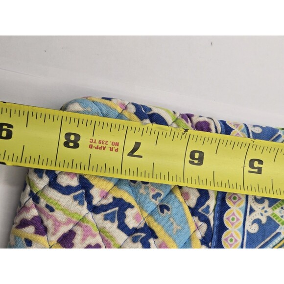 Vera Bradley Capri Blue Brush,  pencil or Makeup Case - Picture 8 of 9